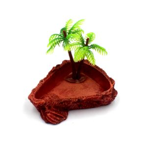 Radiant Red Reptile Corner Bowl – Vibrant Dish Plate for Stylish Pet Feeding
