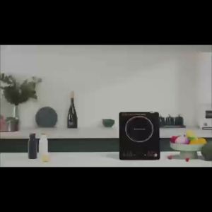 300 MHz เตาแม่เหล็กไฟฟ้า ร้อนเร็ว กำลังไฟสูง 2200W ป้องกันการระเบิดและทนต่อการสึกหรอ สำหรับห้องครัว