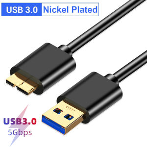 QGeeM USB3.0 A or C to Micro B Cable 5Gbps Micro Cables For External Hard Drive Disk HDD SSD MacBook Samsung Laptops Data Cord
