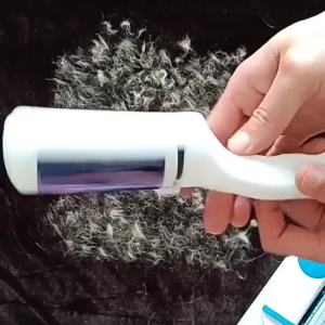 Bàn Chải Loại Bỏ Lông Tĩnh Điện Tự Làm Sạch - Cây Lăn Bụi Nhựa Di Động Dùng Cho Quần Áo Đồ Nội Thất Lông Thú Cưng Bụi Bẩn