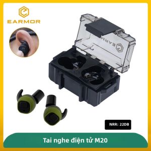 EARMOR ® Tai Nghe Điện Tử M20 Chống Ồn Tai Nghe Chiến Thuật Dành Cho Huấn Luyện Bắn Súng Và Bảo Vệ Thính Giác Trong Sản Xuất Đạt Chuẩn IPX-4