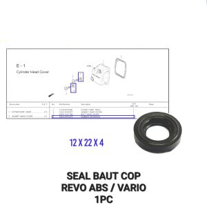 Seal Baut Cop Revo Absolute (Harga Per 1 PC) - Sil Siel Karet Baud Silinder Cylinder Head Heat Cop Kop Honda CB 150 Mega Pro Mono Skok Sonic Beat Scoopy Vario