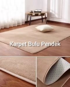 Karpet Bulu Pendek TEBAL ANTI SLIP 200 x 150 cm surpet karpet bulu POLOS halus alas karpet termurah
