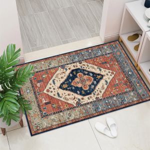 VIKAMA Bohemian Indoor Carpet Dirt-Resistant And Easy-To-Clean Porch Path Mat Bathroom Floor Mat Home Decoration