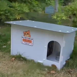Lovinland Stray Cat dog House Waterproof Outdoor Winter Warm Pet Cave Sleeping Beds Home Foldable Washable for Small Dog Puppy Supplies