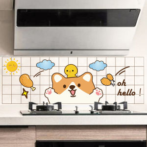 Miếng Dán Tường Chống Dầu Nhà Bếp PVC Chống Thấm Nước Trong Suốt Chịu Nhiệt Độ Cao Tự Dính Họa Tiết Hoạt Hình Trang Trí Tủ Bếp Bếp