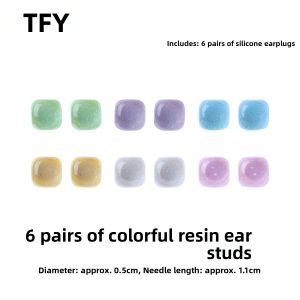 TFY | Summer Style Earrings Hypoallergenic Titanium Steel Resin