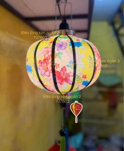 Đèn lồng hội an phi 3d mix color chuyên trang trí nhà cửa trung thu treo tết chùa miếu trà sữa size 40cm