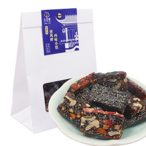 Nourishing Rose Walnut Cake Soft Candy Four Flavors Small Cake Health Food Black Sesame Cake Date Paste Cake Snacks