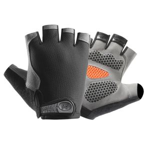 JBA ถุงมือออกกำลังกาย ครึ่งนิ้วหนึ่งคู่หนาซิลิโคนฝ่ามือแผ่นกันลื่นทนทาน ระบายอากาศได้ดีดัมเบล ยกถุงมือขี่จักรยาน