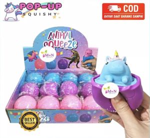 MAINAN POP UP SQUISHY PENCET KELUAR ANIMAL PROMO TERMURAH COD