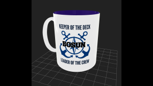 Mug for seaman Bosun rank drinkware sublimation print seafarer coffee ceramic mug good quality print daily use hot cold