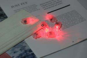 Warm White Led GenOptics Aura Essence Mini Handmade Small Colored Lights Electronic Lamp Single Small Electric Lamp Grain Self-Lighting Button Lantern Decoration