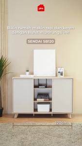 PIRA METROPOLIS -  SENDAI SB160 Bufet / Lemari Dapur / Kabinet Dapur / Meja TV / Sideboard