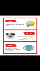 Baby Beyond Double Lock Insulated Bowl 320ml - Peralatan Makan Anak