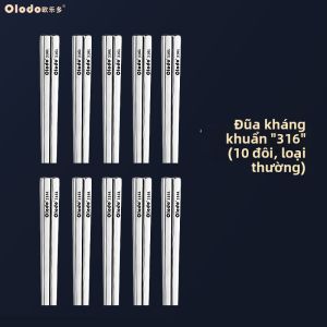 Olodo | Bộ Đũa Chống Trượt Chống Nấm Mốc Chịu Nhiệt Kháng Khuẩn