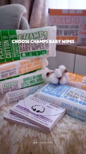 Khăn ướt Champs chăm sóc vệ sinh cho bé loại 60 tờ x 2