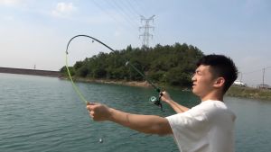 Sougayilang Set Tongkat & Gulungan Pancing 1.8M Joran Pancing Set 5.2:1 Rasio Gear Reel Pancing Spinning Fishing Reel Combo