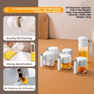 pracra | Moisture-proof Seasoning Bottle Set