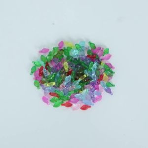 200 Chiếc Lá Xanh Hạt Thủy Tinh 20x30mm Mặt Dây Chuyền Quyến Rũ Cho DIY Trang Sức Làm Bông Tai Dây Chuyền Phụ Kiện Pha Lê Lá