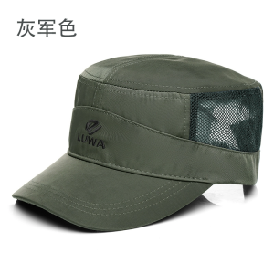 Luwa Hat Mens Cool Handsome Summer Flat-Top Cap Outdoor Sun-Shade Sun Protection Peaked Cap Breathable Net Cap Sun Hat Thin