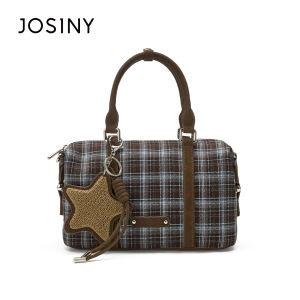 Josiny | Plaid Energetic Vintage Commuter Versatile Women Boston Bag
