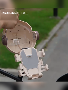 SEAMETAL Bicycle Motorcycle Waterproof Phone Holder Handlebar Cell Phone Mount Rearview Mirror Phone Bracket