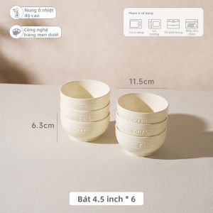 SIYUE | Bộ Đĩa Sứ Có Màu Dưới Men An Toàn Với Lò Vi sóng