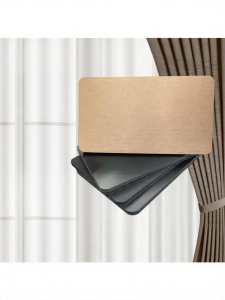 FENGHONGTAO | Tấm Ốp Tường Kim Loại Hiện Đại Cao Cấp Phủ Bóng Carbon Dễ Lắp Đặt