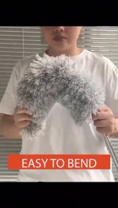 ✅Free to Scale✅Feather Duster with Telescoping Extension Pole 280CM Bendable Washable Detachable Dusters for Cleaning Ceiling Fan Blinds Cars