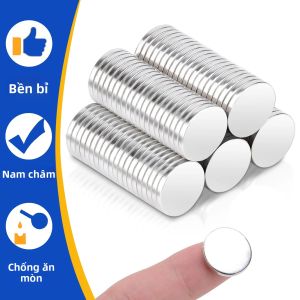 Nam Châm Tròn Nhỏ 8x1mm Đĩa Nhỏ Từ Tính Để Trang Trí DIY Giáo Dục Khoa Học Thủ Công - Bộ 50/100/200 Chiếc