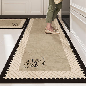 French Cartoon Non-slip Oil-proof Absorbent Durable Kitchen Floor Mat