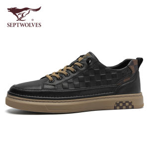 SEPTWOLVES | Mens Low-top Wide-toe Slip-on Sneakers