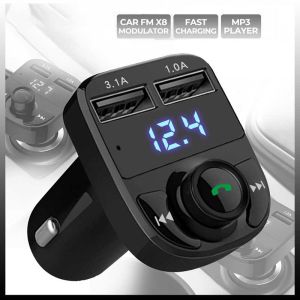 Charger Mobi dengan Modulator & Dual USB Port Car Charger