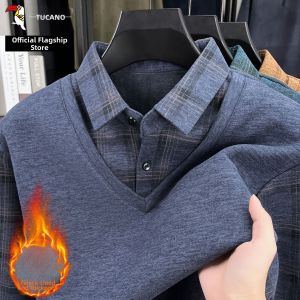 TUCANO | False Two-Piece Men Knitwear Insulated Thick Winter
