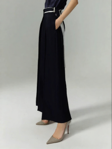 Womens Designer Fall Wide-leg Pants