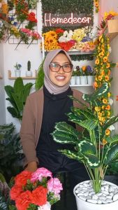 DAUN KELADI ARTIFICIAL DAUN KELADI JUMBO POT BUNGA PLASTIK DAUN PLASTIK DEKORASI RUMAH MURAH BAYAR DI TEMPAT