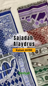 Sajadah Tanggung ALAYDRUS KATUN AV90 Sajadah Midi Sajadah Oleh-oleh Haji Umrah Sajadah Traveling Sajadah Souvenir