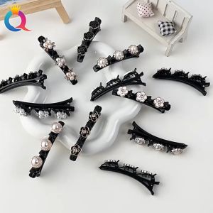 Kẹp tóc mái tạo kiểu 2 lớp đính nhiều họa tiết thời trang hiện đại K126