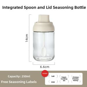 CAROTE | Spoon Cap Integrated Glass Seasoning Containers