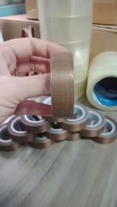 Băng dính chịu nhiệt Teflon - PTFE tape (vải sợi thủy tinh chịu nhiệt tới 320 độ C) dán máy hàn dán lưỡi dao máy cắt…