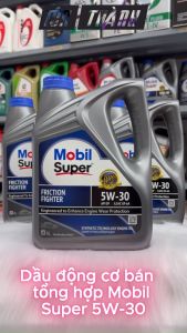 [HÀNG CHÍNH HÃNG] Dầu Nhớt Mobil Super 5W-30 API SP (4 Lít)