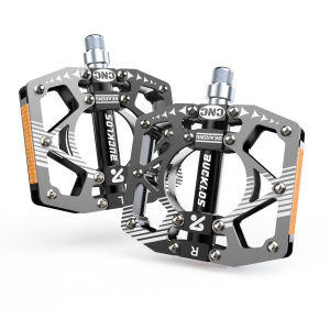 BUCKLOS | BUCKLOS Aluminium Alloy Bicycle Pedal Flat Pedals Non-Slip MTB Widen Flatform Ultralight Bike Sealed Bearing Footrest Bike Parts