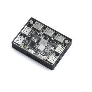 diymore | 1 to 7 Port USB 2.0 Hub USB Expansion Module With Power Supply Rechargeable Type C Power Supply Port Extender