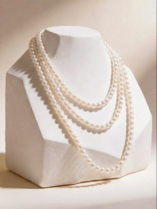 YISHU | Elegant French Style Pearl Necklace for Layering