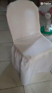 100 PCS US Katrina Monoblock Chair Cover WHITE AND BLACK COLOR