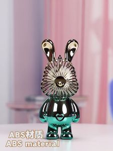 พัดลมมือถือพกพา1.5W ชาร์ต USB รูปกระต่าย Hand-held fan เย็น แรง เหมาะสำหรับเด็ก
