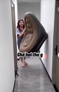 Ghế Sofa Hơi Tựa Lưng Kèm Đôn Ngồi + Tặng Bơm Điện Mini Cao Cấp Thoải Mái Thư Giãn Tại Nhà Văn Phòng Du Lịch