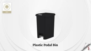 NEST DESIGN LAB Premium Plastic Trash Bin Pedal Bin Trash can with Cover & Soft Close Lid 6.5/10/20L