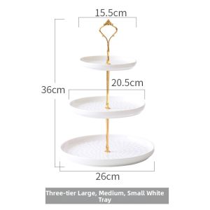 MAIYUQI | Fashionable Ceramic Fruit and Snack Tray 3 Layers
